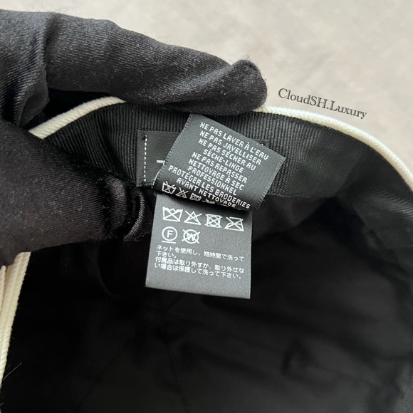 Auth Chanel Classic White Denim Sequin CC Logo Baseball Cap Hat - One Size - Picture 9 of 11